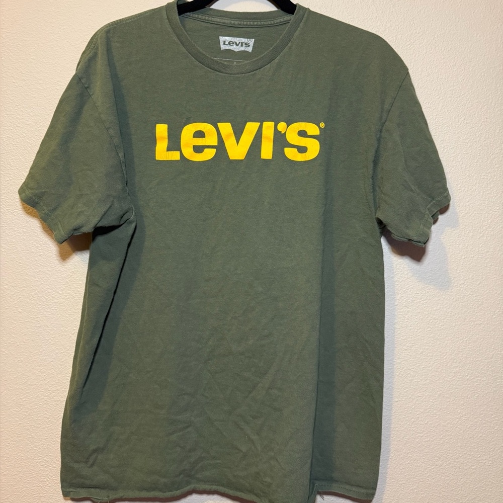 Levi's Green Short Sleeve Tee Casual Cotton